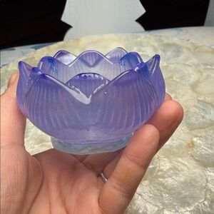 Elegant Purple resin candle holder / dish
